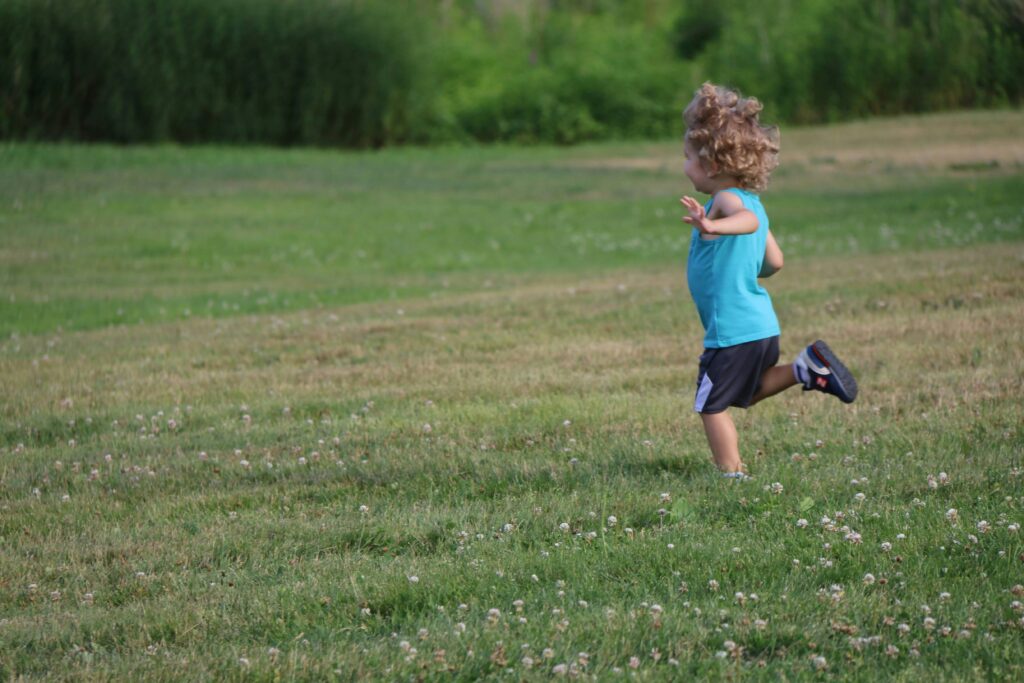 hyperactive child running ADHD