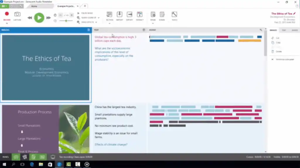 audio note recording for dyslexia
