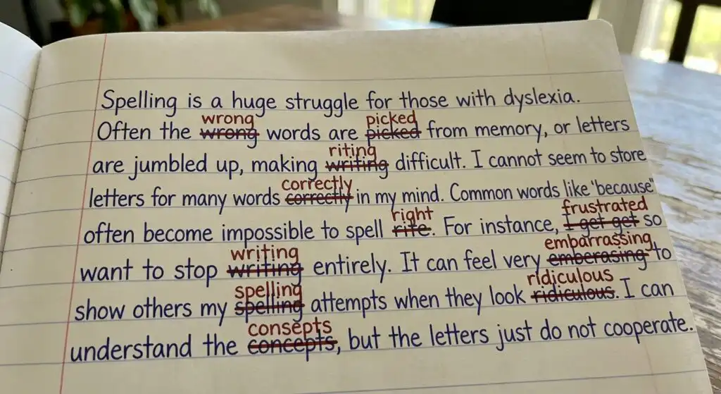 dyslexia and spelling